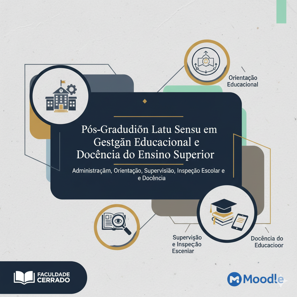 Administração Escolar, Orientação Educacional, Supervisão Escolar, Inspeção Escolar e Docência do Ensino Superior